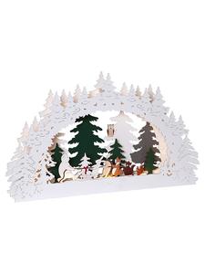 STAR Trading Светодиодная оконная лампа «Лесные друзья» в разноцветном исполнении - (Д)45 x (Ш)27 см