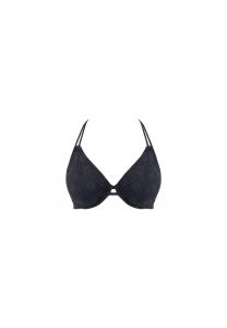 Верх бикини Nomad Nights с халтернеем и структурированным дизайном Freya, черный