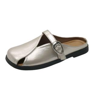 NTOZE Женские противоскользящие закрытые тапочки Шампань, цвет Champagne