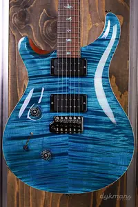 PRS Custom 24 Wood Library для левшей, цвет Аквамарин
