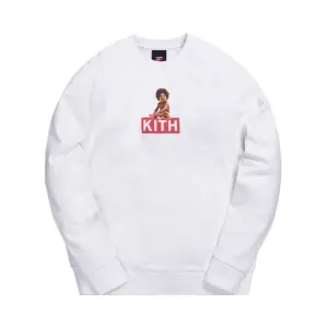 Толстовка Kith x Biggie Classic Logo Crewneck 'White', белый