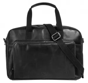 Портфель Sansibar "BUSINESS BAG, BLACK", натуральная кожа, черный