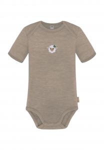 Боди Baby Merino с короткими рукавами «Тауранга» Normani, бежевый