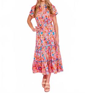 Платье Rachel в розовом шифоне Alden Adair