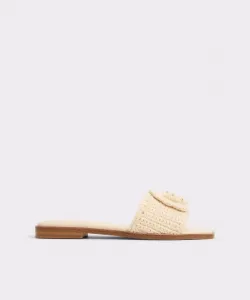 Женские сандалии на плоской подошве с квадратным носком Aldo, бежевый