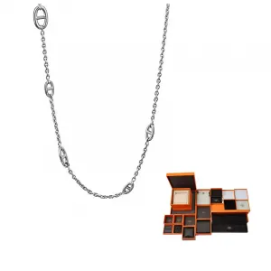 HERMES Farandole 925 серебряное колье unisex