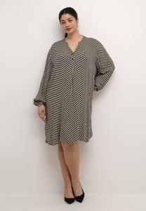 Блуза AMI LS PRINTED Kaffe Curve, черный