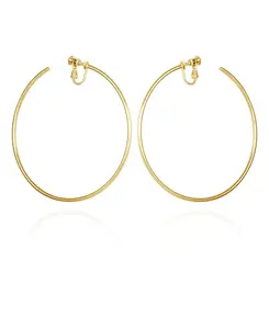 Серьги-Клипсы открытого типа золотистого цвета размера xl Vince Camuto, gold-tone