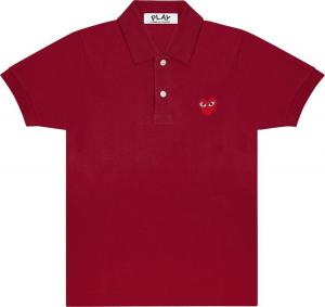 Поло Comme des Garçons PLAY Big Heart Polo 'Burgundy', красный