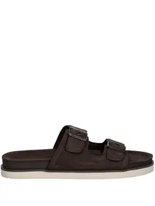 Замшевые сандалии с двумя пряжками Gant, коричневый