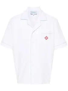 Махровая рубашка с монограммой CASABLANCA, белый