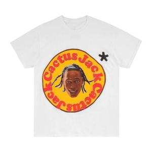 Футболка Cactus Jack by Travis Scott x Cactus Plant Flea Market 60 Seconds T-Shirt 'White', белый