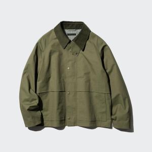 Куртка ветровка UNIQLO, 56 оливковый