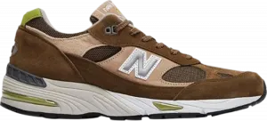 Кроссовки New Balance 991 Made in England, коричневый/розовый
