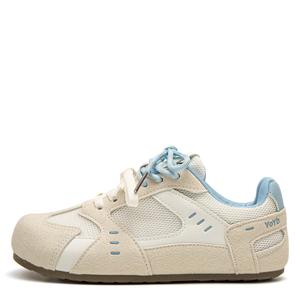 STAE Женские низкие кэжуал кроссовки бело-голубые, цвет White Blue