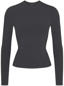 Лонгслив Skims Cotton Jersey, черный