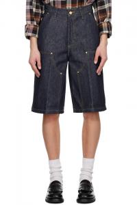 Джинсовые шорты Nixon с двойными коленями Carhartt Work In Progress, синий