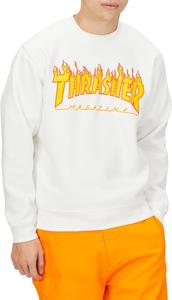 Мужская толстовка с круглым вырезом Slasher TH94130 / FLAME CREW (с логотипом бренда) Классическая модель Thrasher, белый