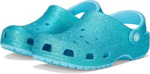 Детские кроксы Crocs Classic с блестками, Tinted Glass