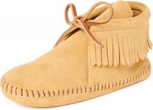 Классические бахромчатые ботинки Minnetonka (для малышей/детей младшего возраста/подростков), Little Kid (4-8 Years) Tan