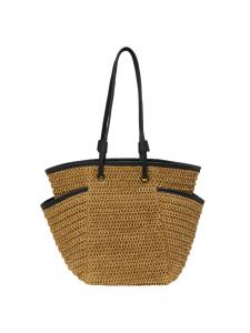 Женская сумка-тоут цвета верблюжьей шерсти usha FESTIVAL