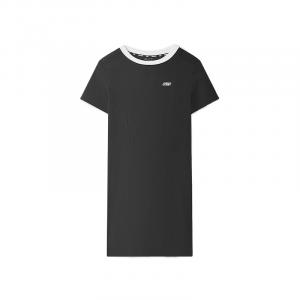 Женское платье с коротким рукавом Skechers, carbon черный/0018