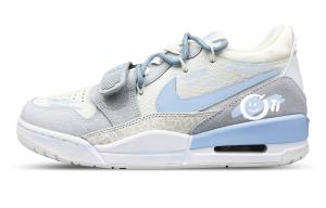 Jordan Легкие баскетбольные кроссовки Legacy 312 низкие мужские белые серые