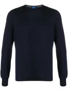 Джемпер с круглым вырезом Barba, синий