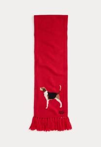 Шарф Lauren Ralph Lauren TASSELED FOXHOUND INTARSIA SCARF, Ralph Red/Red