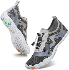 Мужские водные тапочки, босоножки с быстрой сушкой, акваноски для активного отдыха, спорта, каякинга, лодочных прогулок, походов, серфинга и прогулок Watelves, светло-серый
