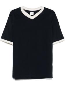 Футболка Eleventy топ из джерси с V-образным вырезом, синий