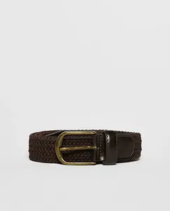 Эластичный мужской плетеный ремень Sfera, коричневый