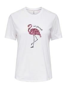 ONLY Футболка 'ONLKITA' в белом цвете