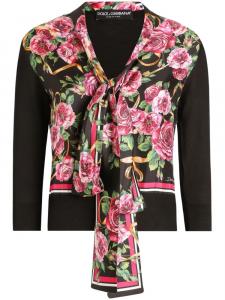 Dolce & Gabbana свитер с принтом, черный