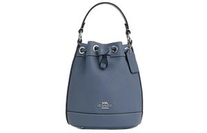 Сумка-ведро Dempsey из гладкой кожи, женская мини-сумка через плечо, кроссбоди Silver & Light Mist COACH