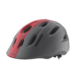 Шлем детский Giant Hoot Bicycle 5-10 Years Old, 50-55 см, серый/красный