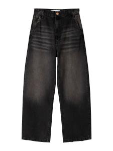 Джинсы свободного кроя Bershka, Black Denim