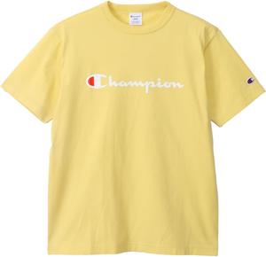 Мужская футболка с коротким рукавом Champion C3-P302Z/C3-X353L, 100% хлопок, классический принт с логотипом, футболка с коротким рукавом, кремово-желтый