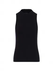 Трикотажный топ в рубчик Rick Owens, черный