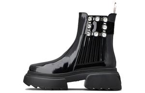 Roger Vivier Короткие женские ботинки челси Wallaviv, черные