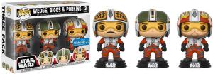 Набор фигурок Funko POP! Star Wars - Tri Pack Pilots Biggs, Wedge & Porkins Exclusive, 3 шт