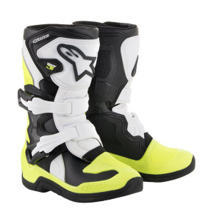 Детские мотокросс сапоги Alpinestars Tech 3S, черный/белый/желтый