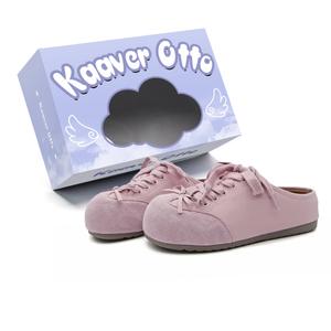 KAAVER OTTO Женские противоскользящие устойчивые к истиранию и запаху закрытые тапочки светло-фиолетовые, цвет Light Purple