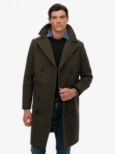 Шерстяное длинное пальто Superdry