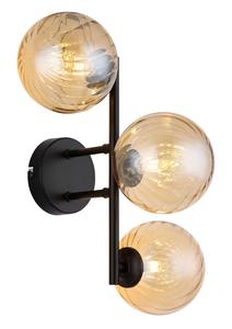 Настольная лампа Globo оранжевый, черный хром, 36/28/25 см