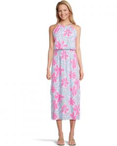 Платье Lilly Pulitzer Gracelyn Halter Midi Dress, цвет Multi Beachside Haven