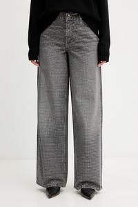 Хлопковые джинсы Liu Jo, серый