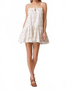 Мини-платье Edwina в бело-бежевом цвете Line and dot