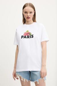 Хлопковая футболка Abercrombie & Fitch, белый