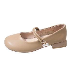 Туфли Мэри Джейн на блочном каблуке женские Fawn Miri, Apricot